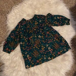 ZARA baby floral ruffle dress